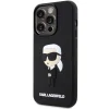 Original Pouch KARL LAGERFELD hardcase Rubber Ikonik 3D KLHCP14L3DRKINK tok for Iphone 14 Pro Black thumbnail