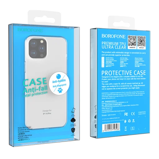 Borofone Tok BI4 Ice Series Iphone 14 Plus átlátszó - 7