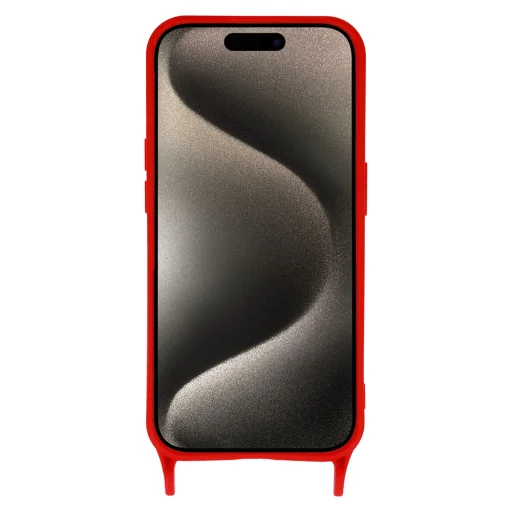 Pántos szilikon tok iPhone 13 Pro Max design 2 piros - 3