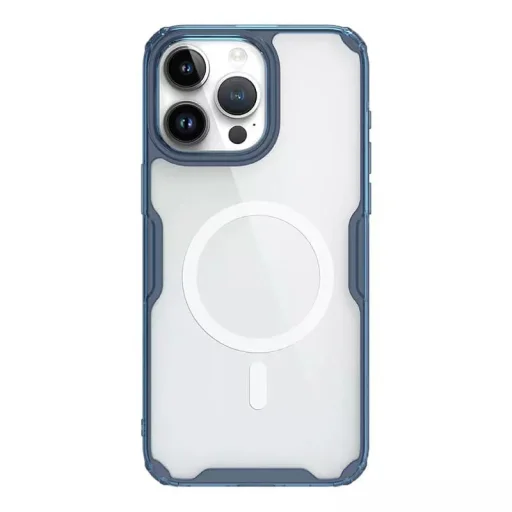 Nillkin Nature Pro Mágneses TPU Tok iPhone 14 Pro készülékhez átlátszó-kék - 1