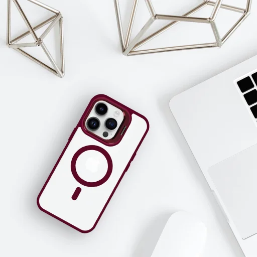 Tel Protect Kickstand Magsafe tok iPhone 13 Pro Max burgundy - 6