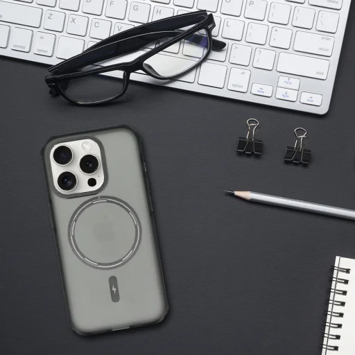 Liavec Smooth Feeling Magsafe tok iPhone 15 Plus fekete - 7