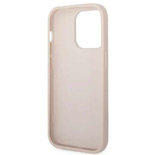 Original Case GUESS Hardcase 4G Metal Gold Logo GUHCP14LG4GFPI for iPhone 14 Pro Pink tok - 7