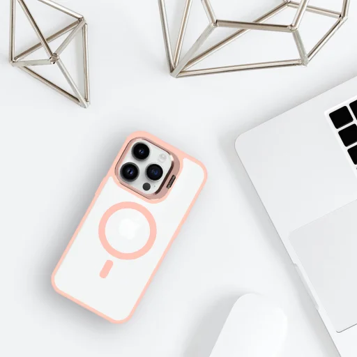 Tel Protect Kickstand Magsafe tok iPhone 11-hez világos rózsaszín - 6