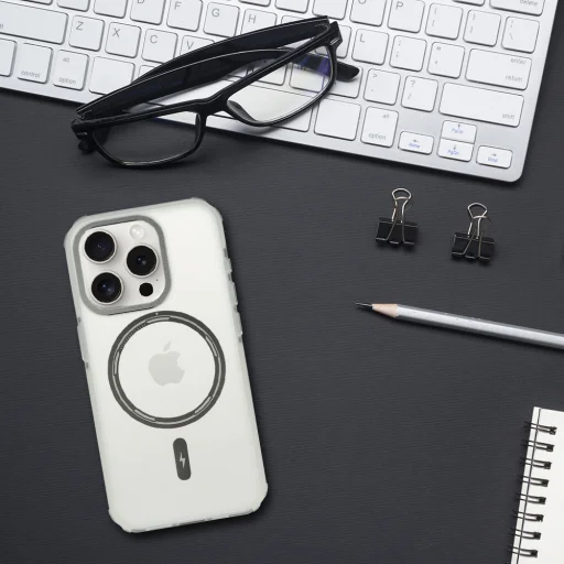 Liavec Smooth Feeling Magsafe tok iPhone 15 Plus fehér - 7