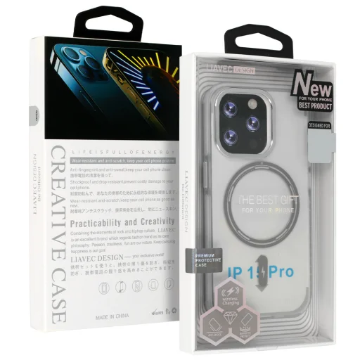 Liavec Smooth Feeling Magsafe tok iPhone 15 Plus fehér - 1