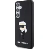 Eredeti Pouch KARL LAGERFELD kemény tok 3D Rubber Ikonik KLHCS24S3DRKINK Samsung Galaxy S24 fekete tok thumbnail