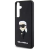Eredeti Pouch KARL LAGERFELD kemény tok 3D Rubber Ikonik KLHCS24S3DRKINK Samsung Galaxy S24 fekete tok thumbnail