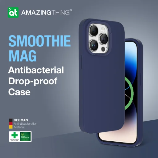Amazing Thing Smoothie Magsafe tok 8FT IP146.7PSMBU iPhone 14 Pro Max kék - 6