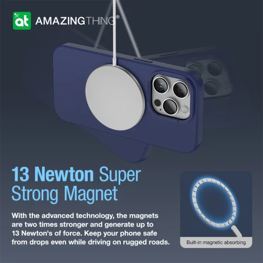 Amazing Thing Smoothie Magsafe tok 8FT IP146.7PSMBU iPhone 14 Pro Max kék - 10