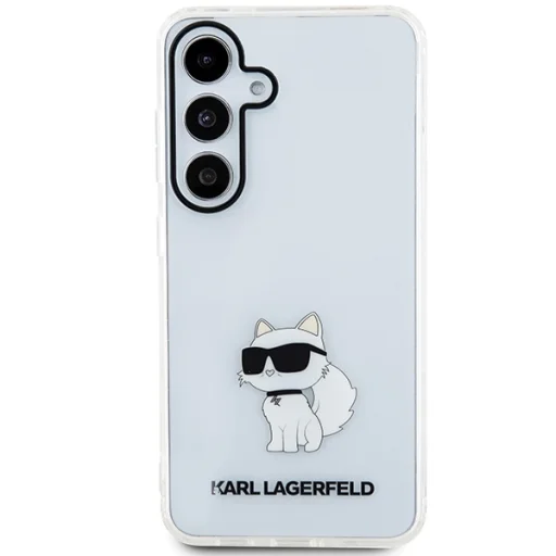 Samsung Galaxy S24 Original Pouch KARL LAGERFELD fliptok IML Choupette KLHCS24SHNCHTCT tok áttetsző - 3