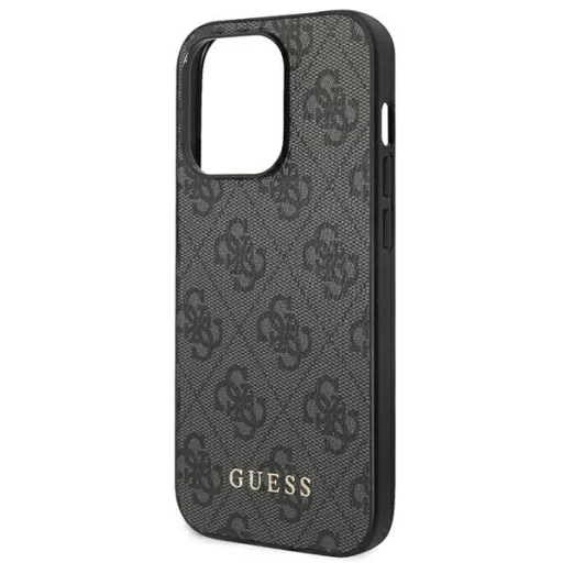 Original Case GUESS Hardcase 4G Metal Gold Logo GUHCP14LG4GFGR tok iPhone 14 Pro szürke - 6