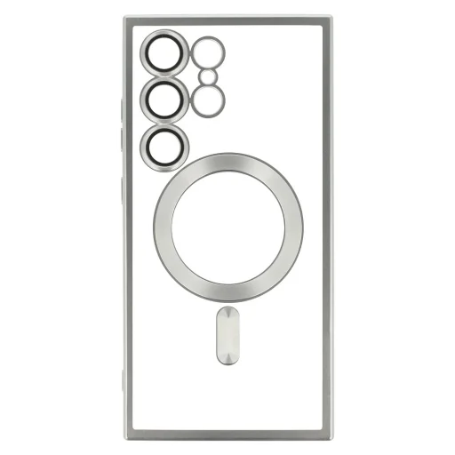 Metallic Magsafe tok Samsung Galaxy S24 Ezüst - 4