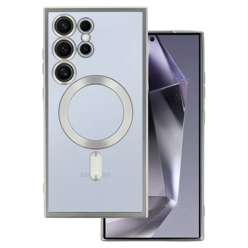 Metallic Magsafe tok Samsung Galaxy S24 Ezüst - 1