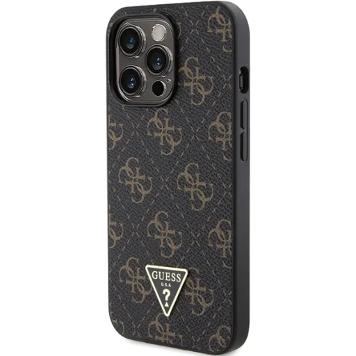 Original Guess 4G Triangle Metal Logo GUHCP14LPG4GPK hardcase tok iPhone 14 Pro fekete - 2