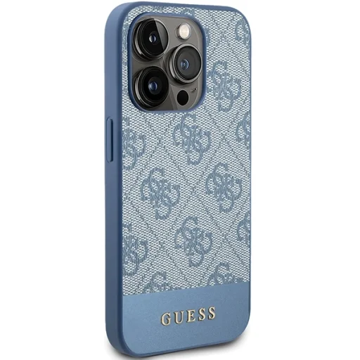 Original Case GUESS hardcase 4G Stripe Collection GUHCP15LG4GLBL for Iphone 15 Pro blue tok - 4