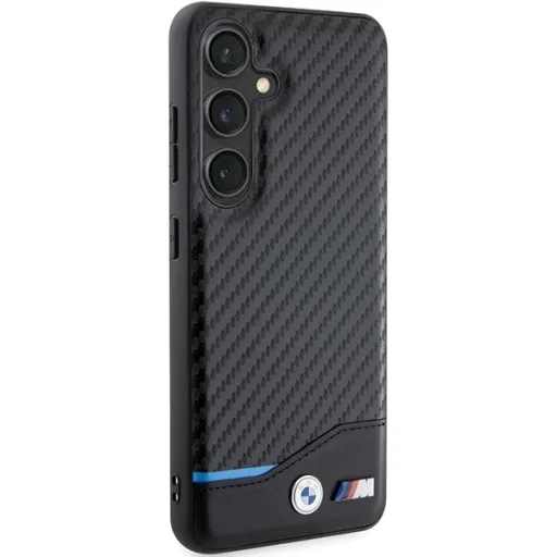 Original Case BMW Leather Carbon BMHCS24S22NBCK tok Samsung Galaxy S24 Black-hoz - 4