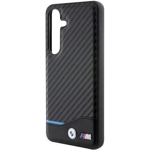 Original Case BMW Leather Carbon BMHCS24S22NBCK tok Samsung Galaxy S24 Black-hoz - 6