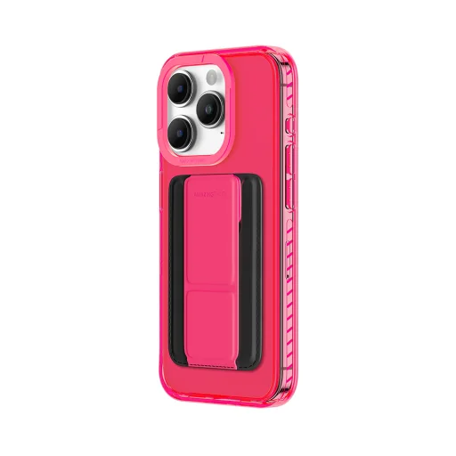 Amazing Thing Titan Pro Neon Mag Wallet tok 10FT IP156.7PTWPN iPhone 15 Pro Max pink kihajtható állvánnyal - 3