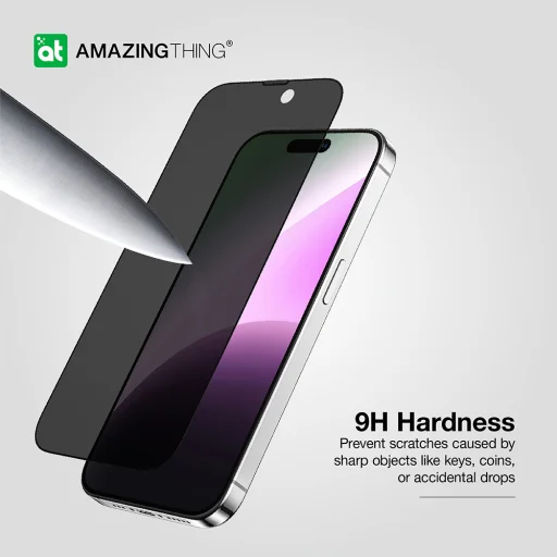 Amazing Thing Tempered glass Titan Privacy Glass IP156.1PRCFGLA for iPhone 15 üvegfólia - 7