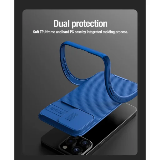 Nillkin CamShield Pro PC+TPU tok iPhone 15 Pro Max-hoz lila - 6