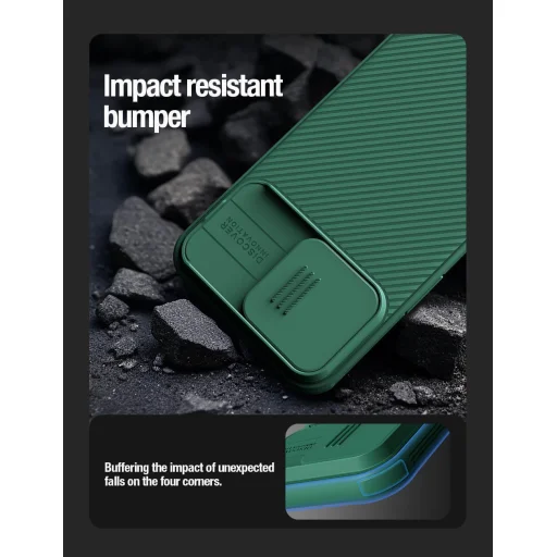 Nillkin CamShield Pro PC+TPU tok iPhone 15 Pro Max-hoz lila - 9