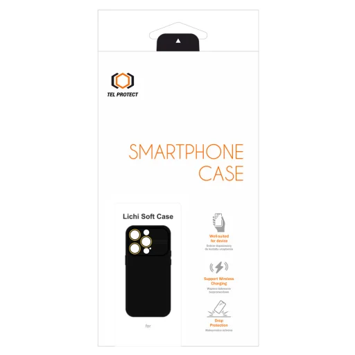 Tel Protect Lichi Soft tok iPhone 12 fekete - 6