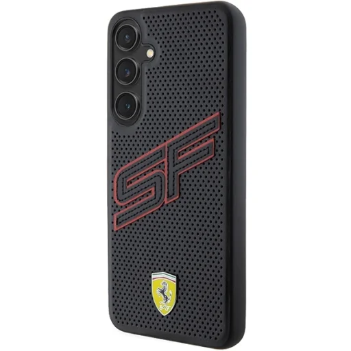 Eredeti FERRARI keménytok Big SF Perforated FEHCS24SPINK Samsung Galaxy S24-hez Fekete tok - 2