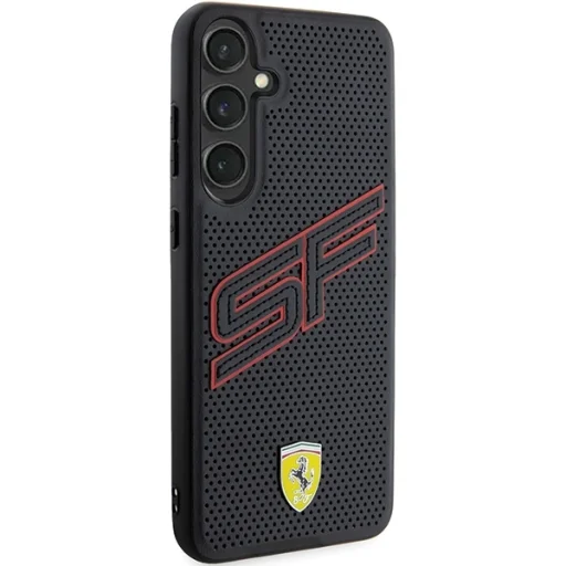 Eredeti FERRARI keménytok Big SF Perforated FEHCS24SPINK Samsung Galaxy S24-hez Fekete tok - 4