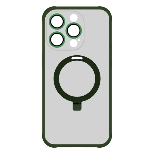 Tel Protect Mágikus Magsafe Állvány Tok iPhone 15 zöld tok - 4