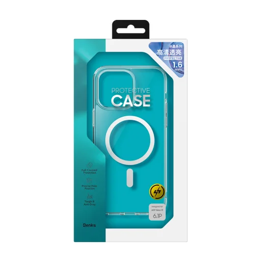  iPhone 15 Plus Átlátszó Benks Magnetic Crystal tok - 8