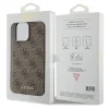 Original Case GUESS Hardcase 4G Metal Gold Logo GUHCP15XG4GFBR for iPhone 15 Pro Max Barna tok thumbnail