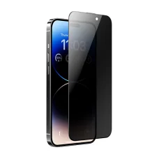 Benks Edzett Üveg Ultra Shield Privát iPhone 15 Plus/14 Pro Max fekete üvegfólia