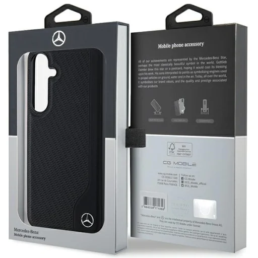 Original Case - hardcase bőrtok Debossed Line MagSafe MEHMS24S23RBGVK for Samsung Galaxy S24 Fekete tok - 8