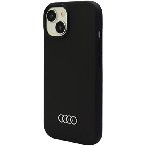  iPhone 15 Plus fekete Original Case AUDI hardcase szilikon tok AU-LSRIP15P-Q3/D1-BK - 3