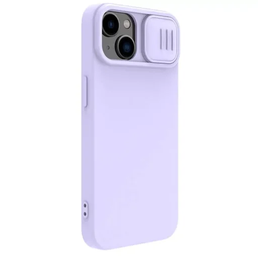 Nillkin CamShield Silky Szilikon Tok iPhone 15 Plus lila - 6