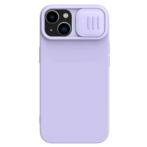 Nillkin CamShield Silky Szilikon Tok iPhone 15 Plus lila - 1