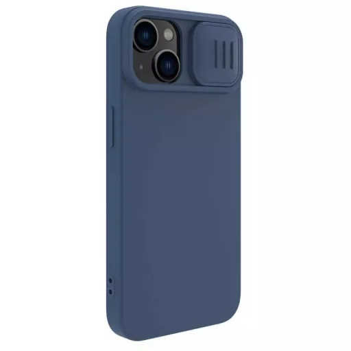 Nillkin CamShield Selymes Szilikon Tok iPhone 15 Plus-hoz, tengerészkék - 4