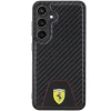 Original FERRARI kemény tok Carbon Stitched Bottom FEHCS24SN3PUK Samsung Galaxy S24 Fekete tok - 3
