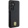 Original FERRARI kemény tok Carbon Stitched Bottom FEHCS24SN3PUK Samsung Galaxy S24 Fekete tok - 4