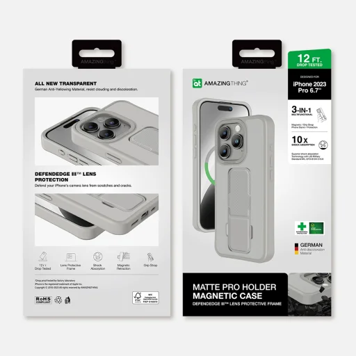Amazing Thing Matte Pro Mag Case 12FT IP156.7PMPGY iPhone 15 Pro Max tok - 11
