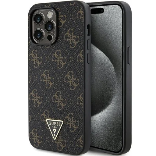 iPhone 14 Pro Max GUESS 4G Triangle Metal Logo GUHCP14XPG4GPK fekete - 1