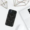 Bőrhatású 3D tok iPhone 14 design 3 fekete thumbnail