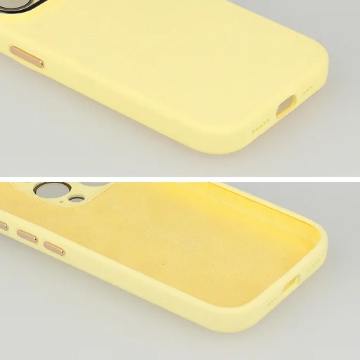 Tel Protect Lichi Soft tok iPhone 11 sárga - 4