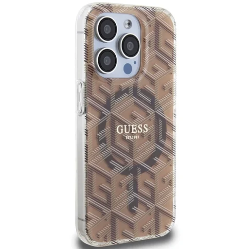 Original Case GUESS IML GCube Magsafe GUHMP15LHGCUSTGW iPhone 15 Pro tok barna - 4