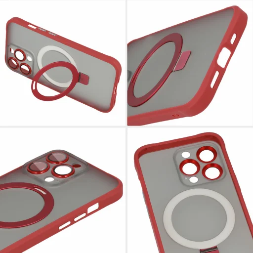 Tel Protect Magical Magsafe Stand tok iPhone 15 Plus piros - 6