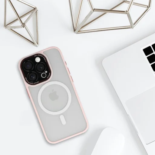 Liavec LK Magsafe tok iPhone 15 Plus-hoz világos rózsaszín - 6