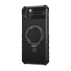 Tel Protect Armor Magsafe Metal Ring tok iPhone 15 Plus fekete