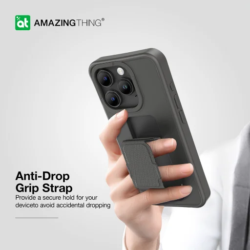 Amazing Thing Matte Pro Mag tok 12FT IP156.7PMPBK for iPhone 15 Pro Max fekete - 7