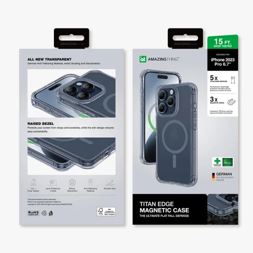 Amazing Thing Titan Edge Mag tok 15FT IP156.7PTEMBU iPhone 15 Pro Max navy - 12